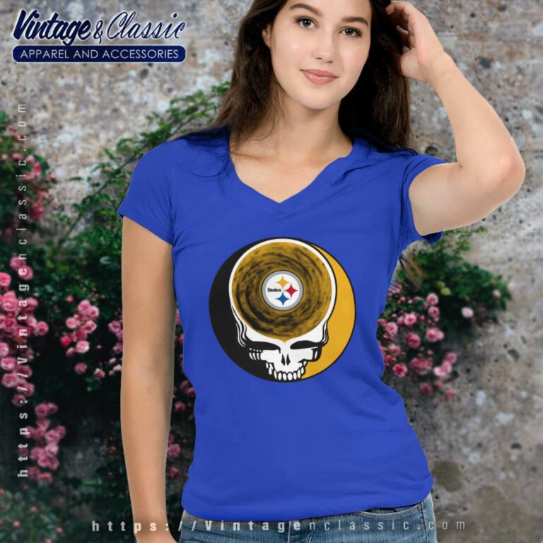 Pittsburgh Steelers Shirt Nfl Grateful Dead Logo V Neck TShirt Pittsburgh Steelers Shirt Nfl Grateful Dead Logo V Neck TShirt