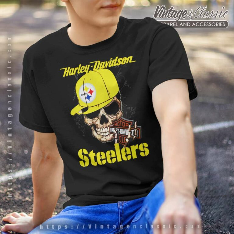 Pittsburgh Steelers Skull Motor Harley Davidson Cycles T Shirt Pittsburgh Steelers Skull Motor Harley Davidson Cycles T Shirt