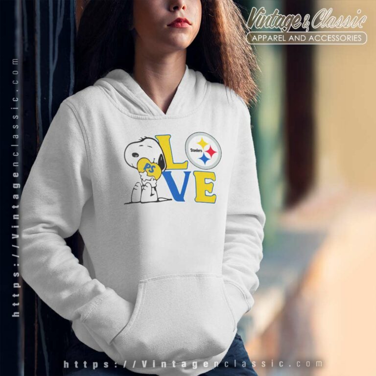 Pittsburgh Steelers Snoopy Love Heart Hoodie Pittsburgh Steelers Snoopy Love Heart Hoodie
