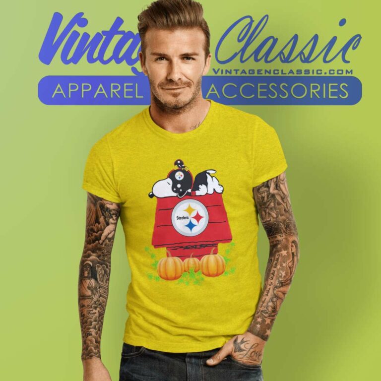 Pittsburgh Steelers Snoopy Pumpkin House T Shirt Pittsburgh Steelers Snoopy Pumpkin House T Shirt