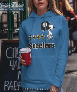 Pittsburgh Steelers Snoopy Woodstock Team Walking Hoodie