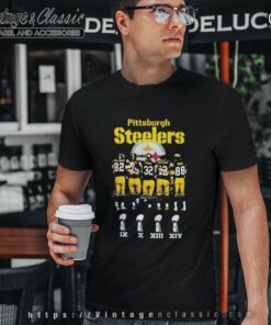 Pittsburgh Steelers Stallworth Greene Harris Bradshaw Swann T Shirt