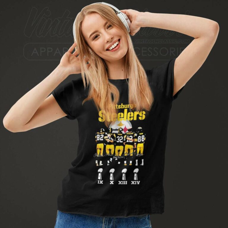 Pittsburgh Steelers Stallworth Greene Harris Bradshaw Swann Women TShirt Pittsburgh Steelers Stallworth Greene Harris Bradshaw Swann Women TShirt