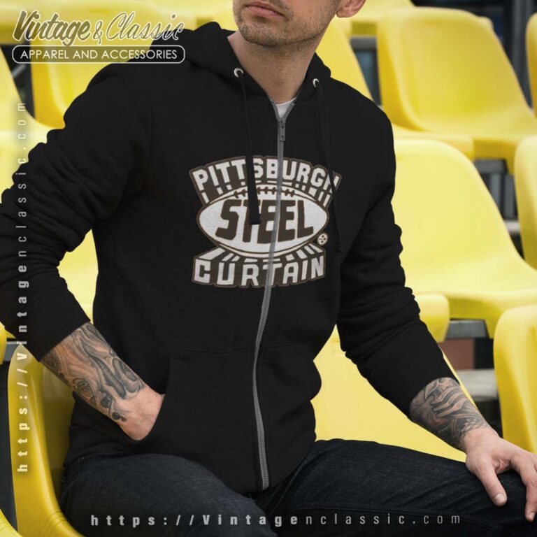 Pittsburgh Steelers Steel Curtain Zip Hoodie Pittsburgh Steelers Steel Curtain Zip Hoodie
