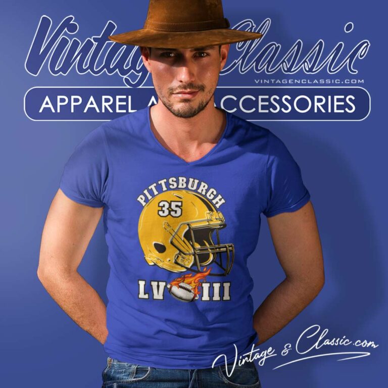 Pittsburgh Steelers Super Bowl Lviii Helmet V Neck TShirt Pittsburgh Steelers Super Bowl Lviii Helmet V Neck TShirt