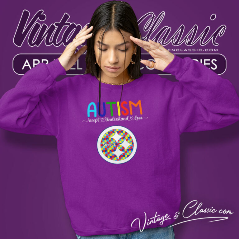 Pittsburgh Steelers Support Autism Sweatshirt Pittsburgh Steelers Support Autism Sweatshirt