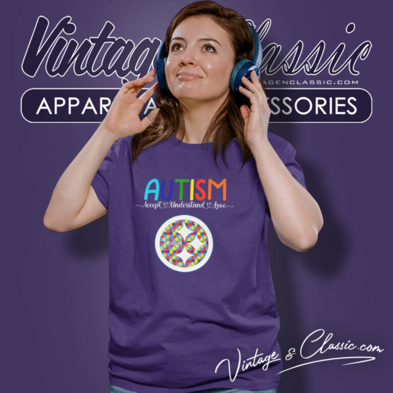 Pittsburgh Steelers Support Autism Women T Shirt Pittsburgh Steelers Support Autism Women T Shirt