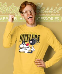 Pittsburgh Steelers Sylvester Looney Tunes Long Sleeve Tee