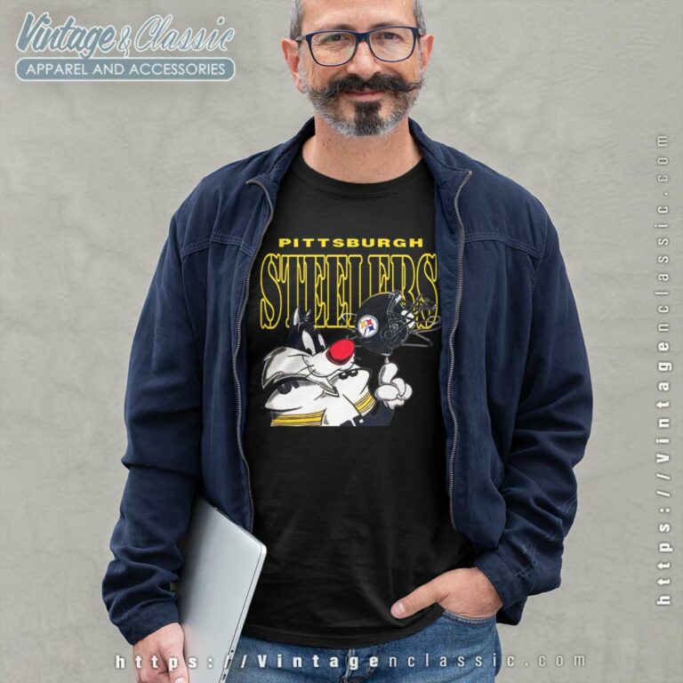 Pittsburgh Steelers Sylvester Looney Tunes Nfl Long Sleeve Tee Pittsburgh Steelers Sylvester Looney Tunes Nfl Long Sleeve Tee