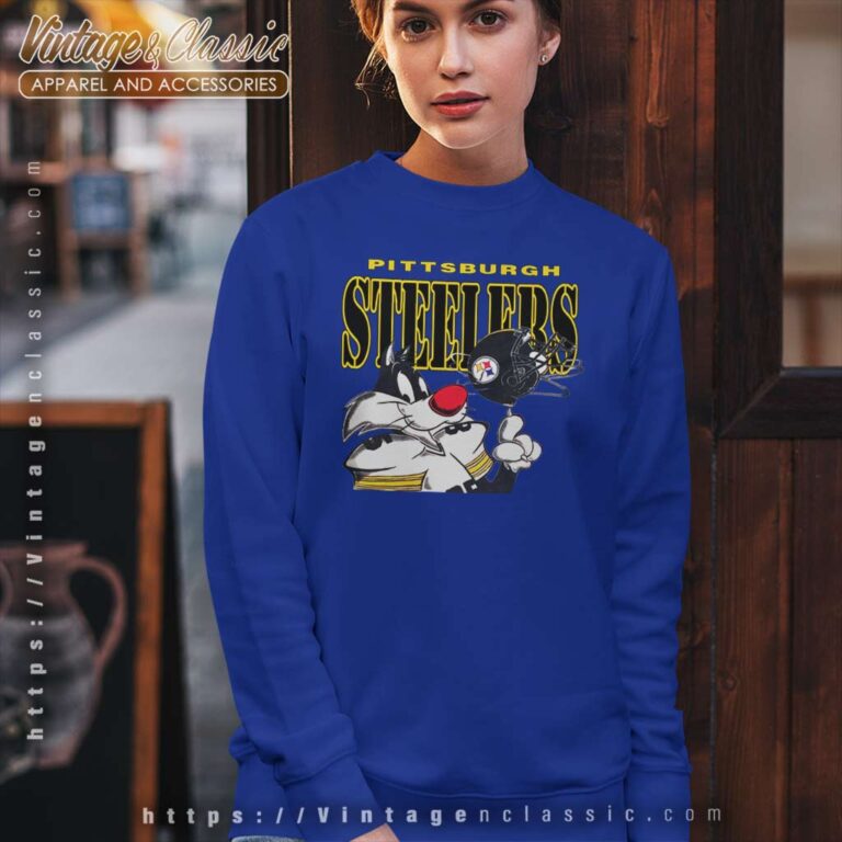 Pittsburgh Steelers Sylvester Looney Tunes Sweatshirt Pittsburgh Steelers Sylvester Looney Tunes Sweatshirt