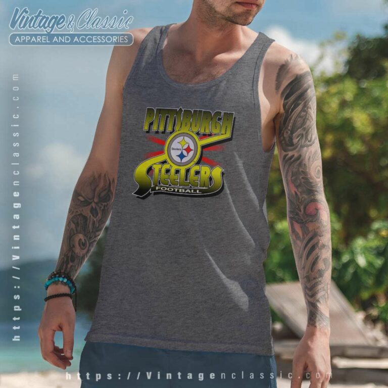 Pittsburgh Steelers Vintage Nfl Graphic Tank Top Racerback Pittsburgh Steelers Vintage Nfl Graphic Tank Top Racerback