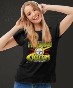 Pittsburgh Steelers Vintage Nfl Graphic Women TShirt