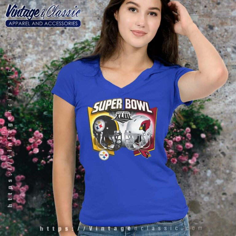 Pittsburgh Steelers Vs Arizona Cardinals Super Bowl Xliii V Neck TShirt Pittsburgh Steelers Vs Arizona Cardinals Super Bowl Xliii V Neck TShirt