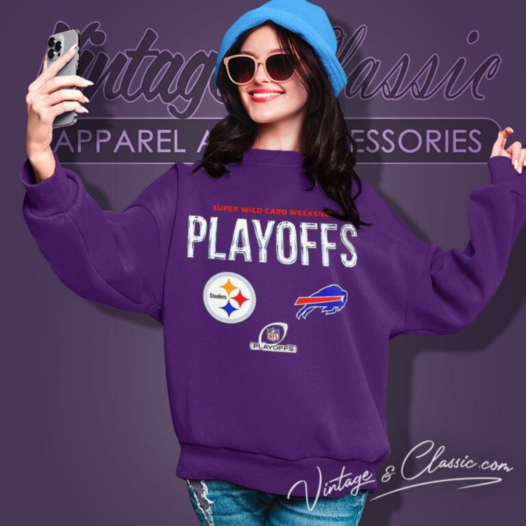 Pittsburgh Steelers Vs Buffalo Bills Nfl Playoffs 2023 Super Wild Card Weekend Sweatshirt Pittsburgh Steelers Vs Buffalo Bills Nfl Playoffs 2023 Super Wild Card Weekend Sweatshirt