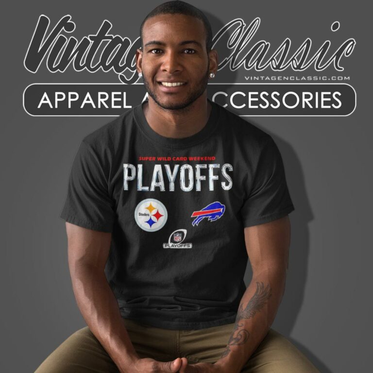 Pittsburgh Steelers Vs Buffalo Bills Nfl Playoffs 2023 Super Wild Card Weekend T Shirt Pittsburgh Steelers Vs Buffalo Bills Nfl Playoffs 2023 Super Wild Card Weekend T Shirt