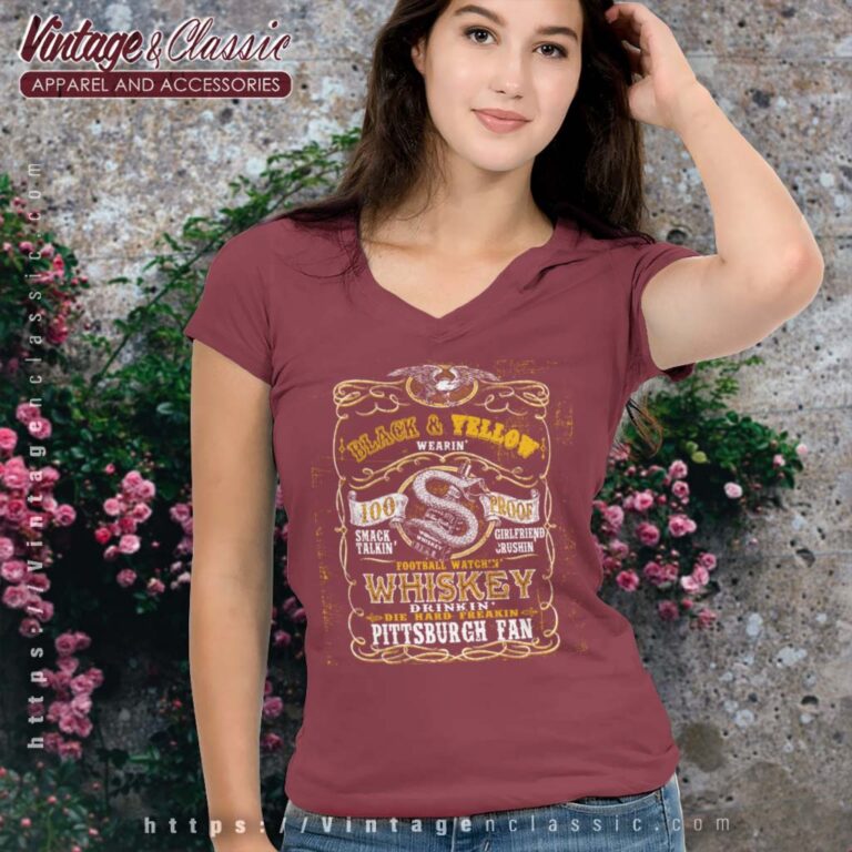 Pittsburgh Steelers Whiskey V Neck Pittsburgh Steelers Whiskey V Neck