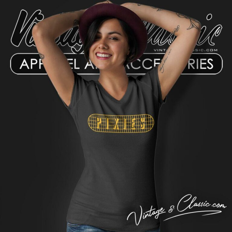 Pixies Classic Logo V Neck TShirt Pixies Classic Logo V Neck TShirt