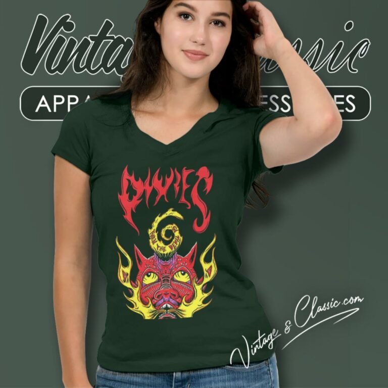 Pixies Devil Is V Neck TShirt Pixies Devil Is V Neck TShirt
