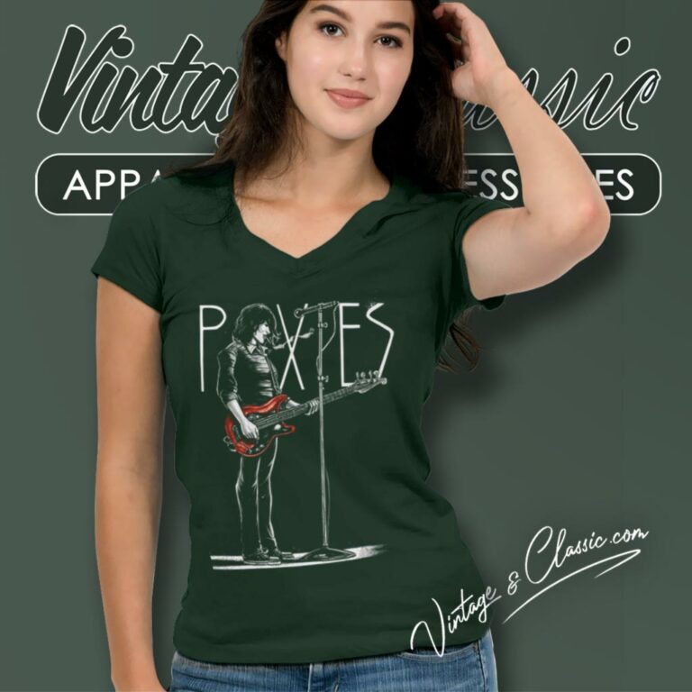 Pixies Fan Art Kim Deal V Neck TShirt Pixies Fan Art Kim Deal V Neck TShirt