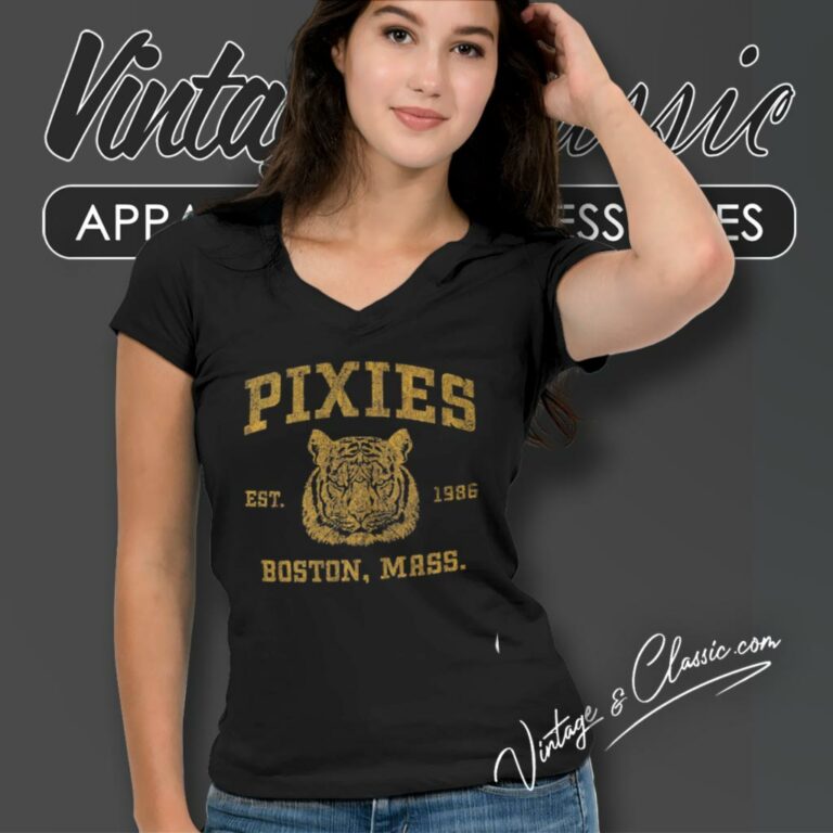 Pixies Phys Ed V Neck TShirt Pixies Phys Ed V Neck TShirt