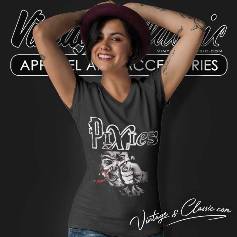 Pixies Punch Of Rebellion V Neck TShirt Pixies Punch Of Rebellion V Neck TShirt