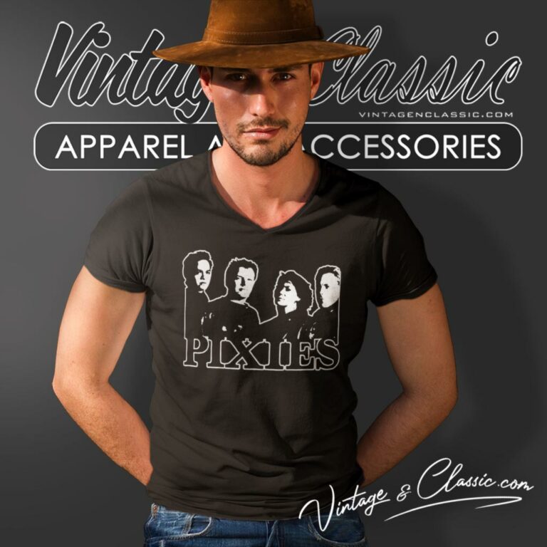 Pixies Rock Band V Neck TShirt Pixies Rock Band V Neck TShirt