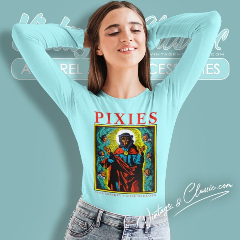 Pixies Shirt The Monkey Gone To Heaven Long Sleeve Tee Pixies Shirt The Monkey Gone To Heaven Long Sleeve Tee