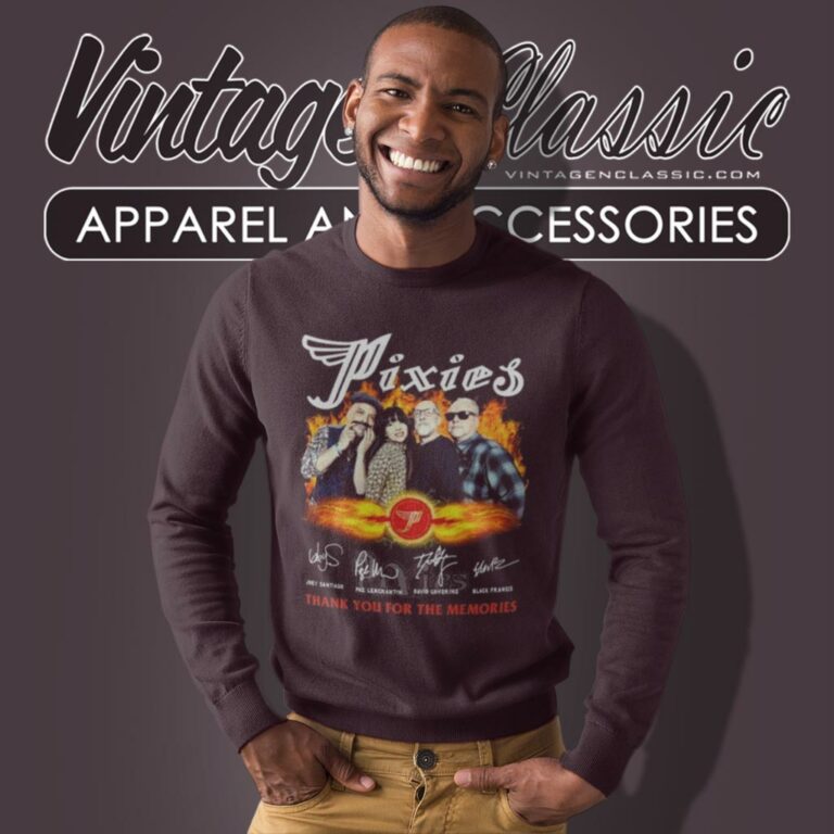 Pixies Thank You For The Memories Signatures Sweatshirt Pixies Thank You For The Memories Signatures Sweatshirt