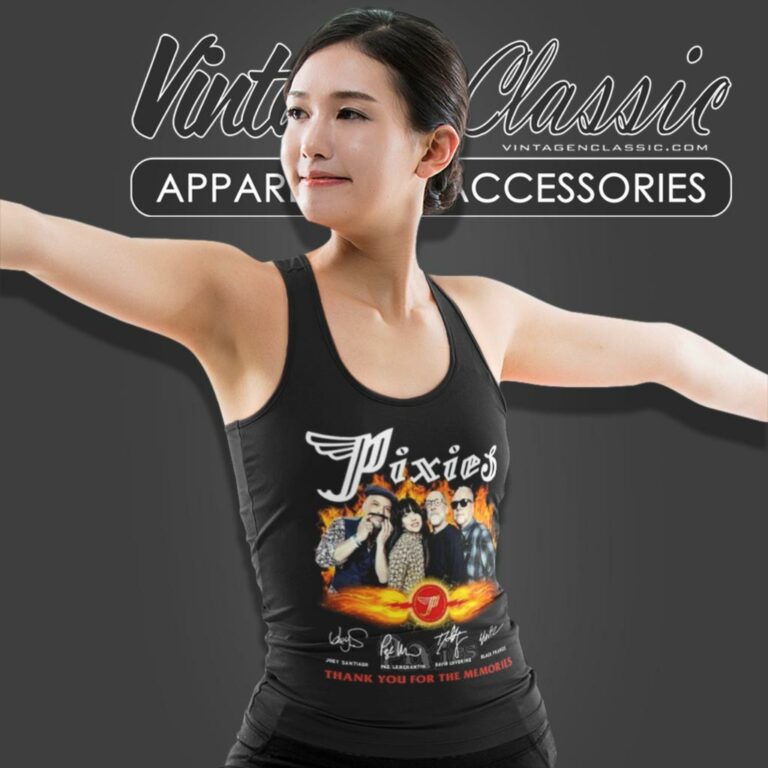 Pixies Thank You For The Memories Signatures Tank Top Racerback Pixies Thank You For The Memories Signatures Tank Top Racerback