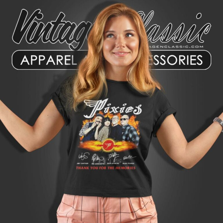 Pixies Thank You For The Memories Signatures Women T Shirt Pixies Thank You For The Memories Signatures Women T Shirt