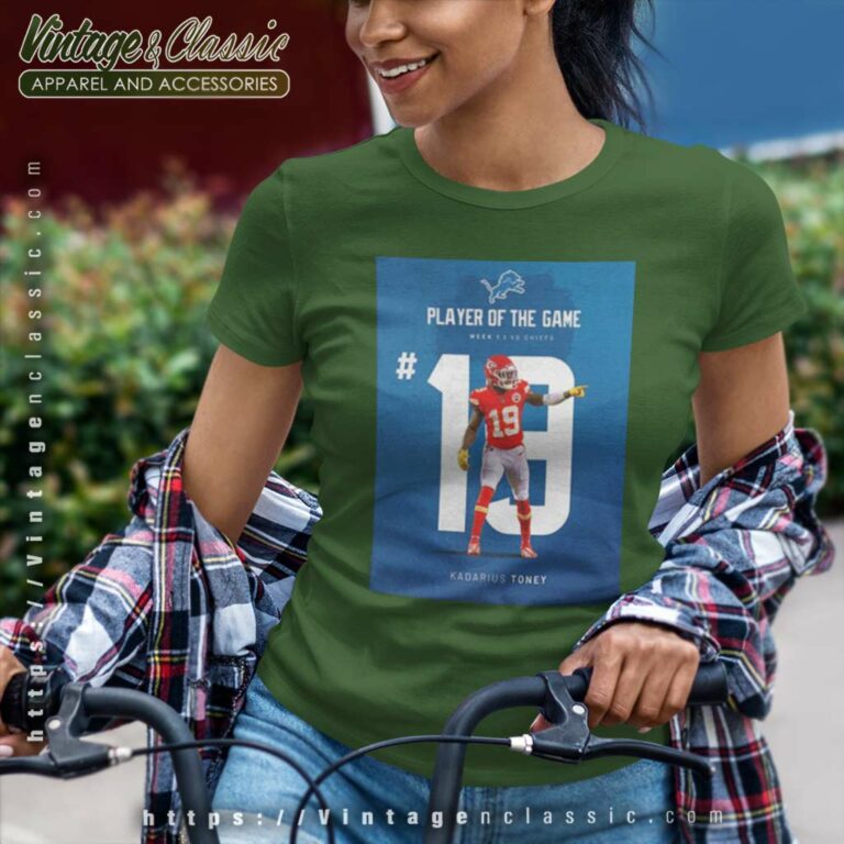 Player Of The Game Number 19 Kadarius Toney Detroit Lions Vs Kansas City Chiefs Nfl Kickoff 2023 Women TShirt Player Of The Game Number 19 Kadarius Toney Detroit Lions Vs Kansas City Chiefs Nfl Kickoff 2023 Women TShirt