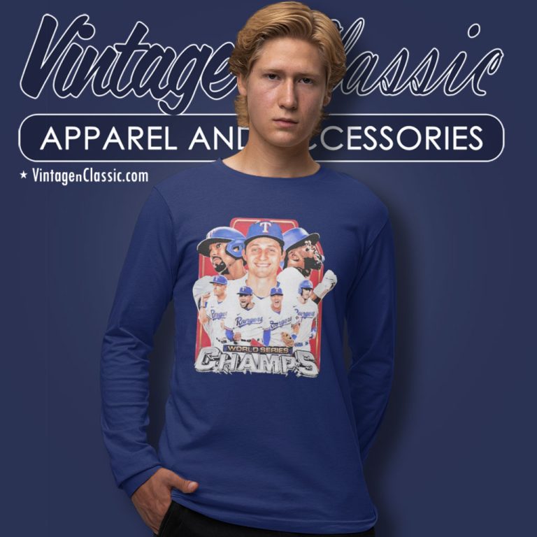 Players Texas Rangers 2023 World Series Champions Long Sleeve Tee Players Texas Rangers 2023 World Series Champions Long Sleeve Tee