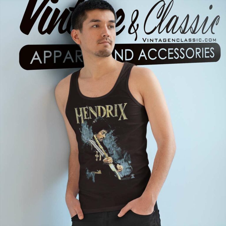 Playing Guitar Jimi Hendrix Music Tank Top Racerback Playing Guitar Jimi Hendrix Music Tank Top Racerback