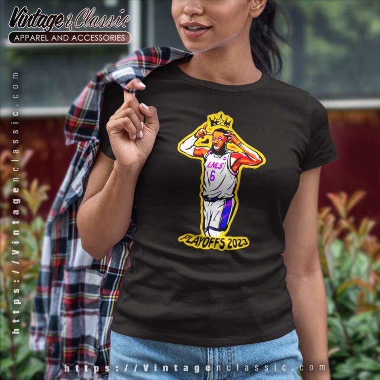 Playoffs 2023 Late Night Show The King James Lakers Women TShirt Playoffs 2023 Late Night Show The King James Lakers Women TShirt
