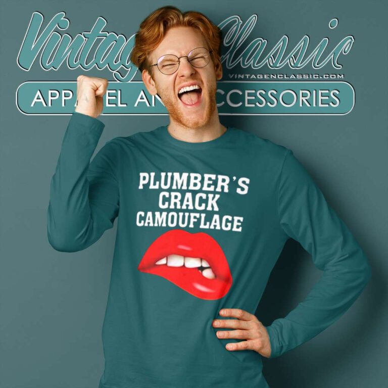 Plumbers Crack Camouflage Long Sleeve Tee Plumbers Crack Camouflage Long Sleeve Tee