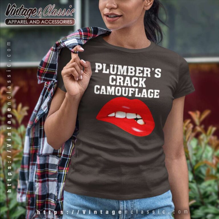 Plumbers Crack Camouflage Women TShirt Plumbers Crack Camouflage Women TShirt