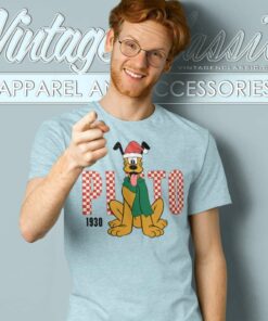 Pluto Santa Disney Christmas T Shirt