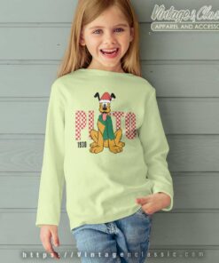 Pluto Santa Disney Christmas kids Longsleeve