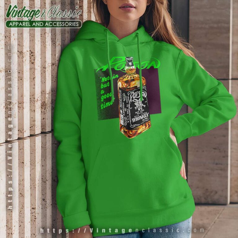 Poison Concert Band Tour Whiskey Hoodie Poison Concert Band Tour Whiskey Hoodie