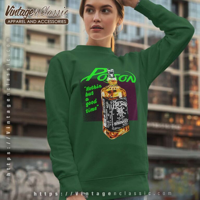 Poison Concert Band Tour Whiskey Sweatshirt Poison Concert Band Tour Whiskey Sweatshirt