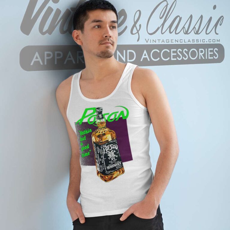 Poison Concert Band Tour Whiskey Tank Top Racerback Poison Concert Band Tour Whiskey Tank Top Racerback