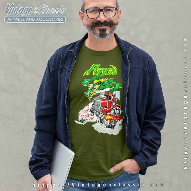 Poison Shirt Flesh And Blood Tour Long Sleeve Tee Poison Shirt Flesh And Blood Tour Long Sleeve Tee