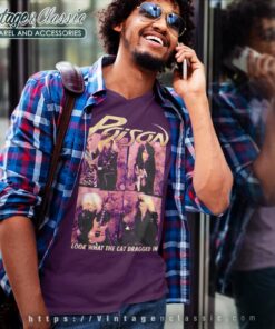 Poison Shirt Look What The Cat Dragged In V Neck TShirt