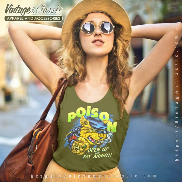 Poison Shirt Open Up And Say Ahh Tank Top Racerback Poison Shirt Open Up And Say Ahh Tank Top Racerback
