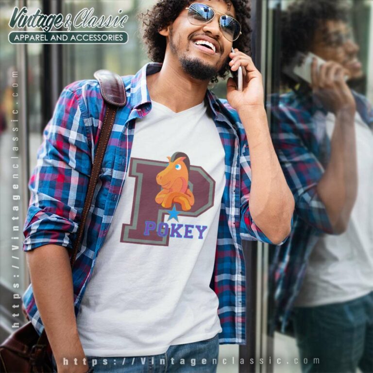 Pokey In Gumby V Neck TShirt Pokey In Gumby V Neck TShirt