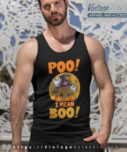 Poo I Mean Boo For Funny Halloween Parties Tank Top Racerback