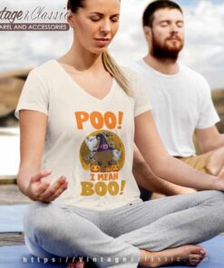 Poo I Mean Boo For Funny Halloween Parties V Neck TShirt
