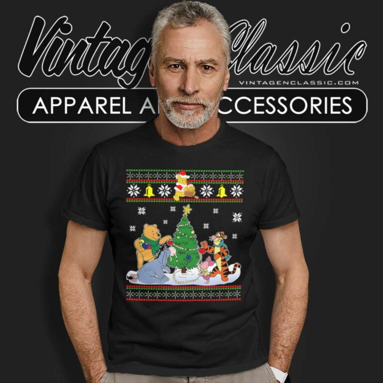 Pooh And Friends Winnie The Pooh Ugly Christmas T Shirt Pooh And Friends Winnie The Pooh Ugly Christmas T Shirt