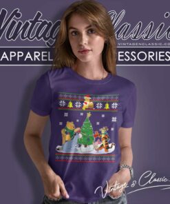 Pooh And Friends Winnie The Pooh Ugly Christmas Women TShirt