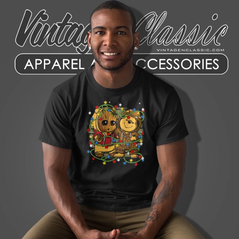 Pooh Bear And Friends Christmas Light T Shirt Pooh Bear And Friends Christmas Light T Shirt